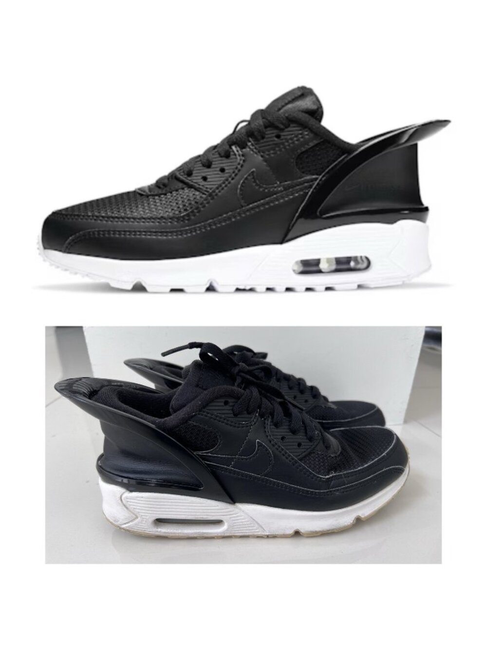 Nike Air Max 90 FlyEase Black Women 8 Youth 6.5 Easy On Comfort Step in Sneakers